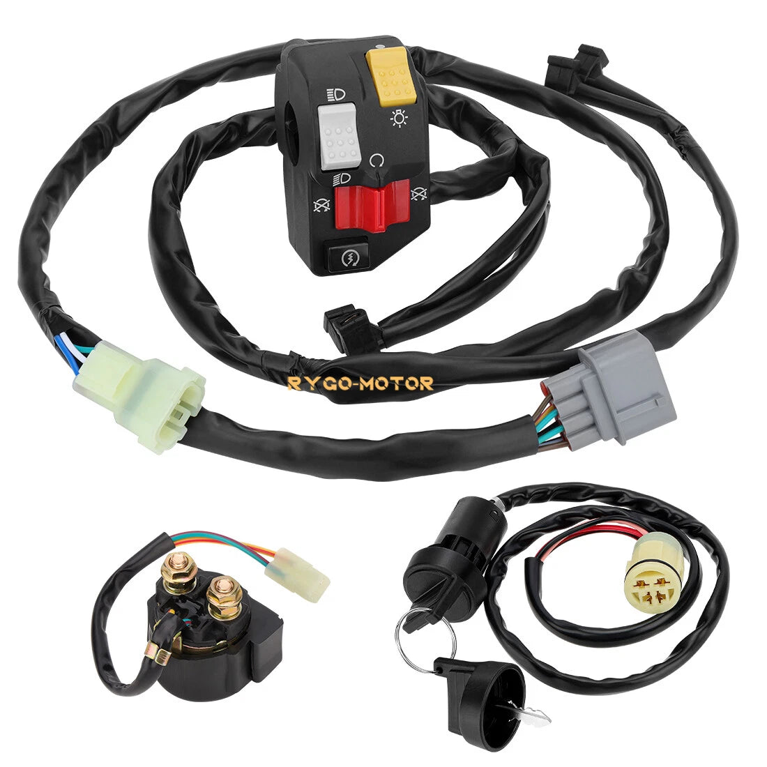 Handlebar Key Starter Relay Switch Kit for Honda Rancher 350 TRX350FM (2006–2006)