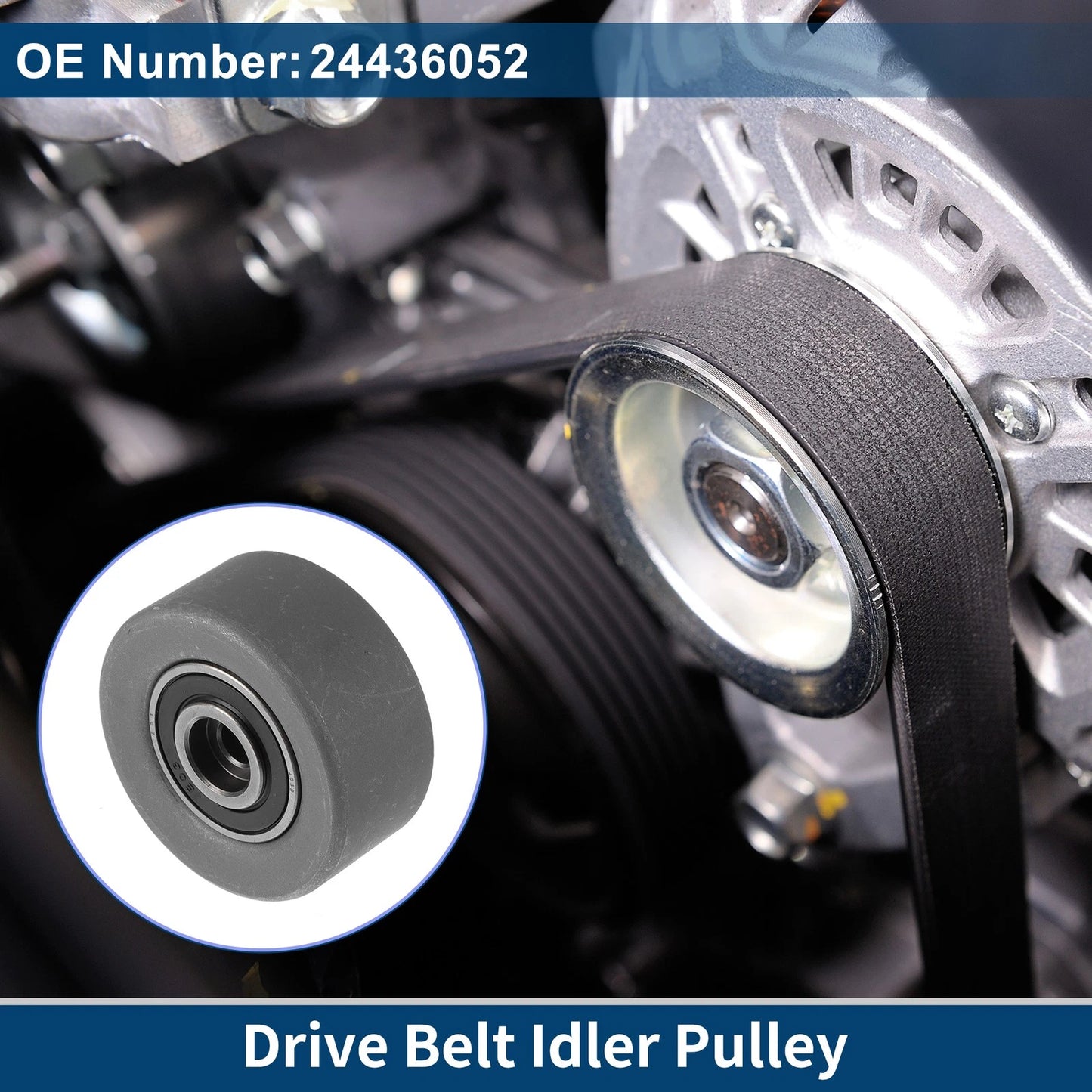 Drive Belt Idler Pulley for Chevrolet Sonic (2012-2018) 1 Pc