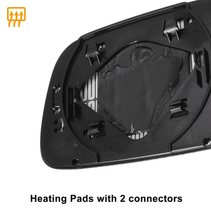 Left Right Side White Mirror Glass w/ Back Heated for Honda CR-V (2017-2023)