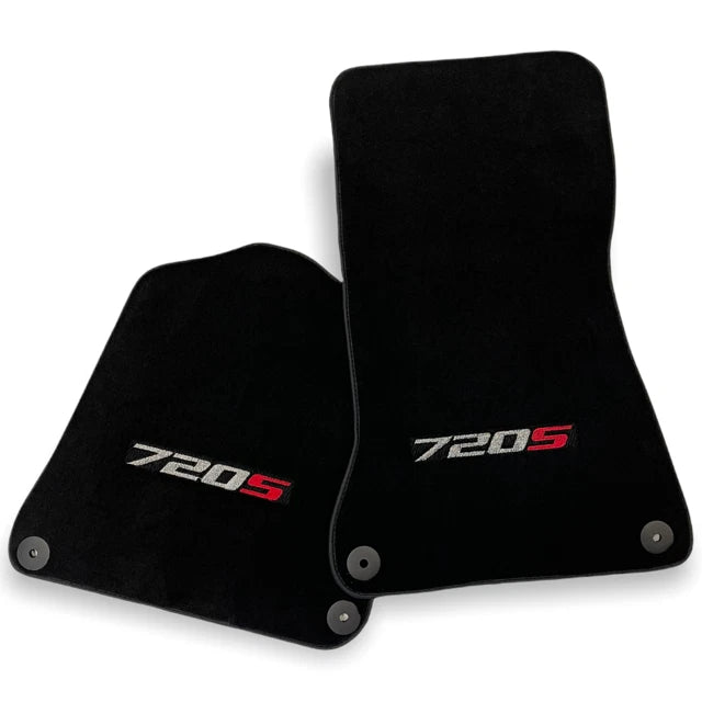Floor Mats for McLaren 720S 2017-2021 Black Tailored Carpet Set LHD