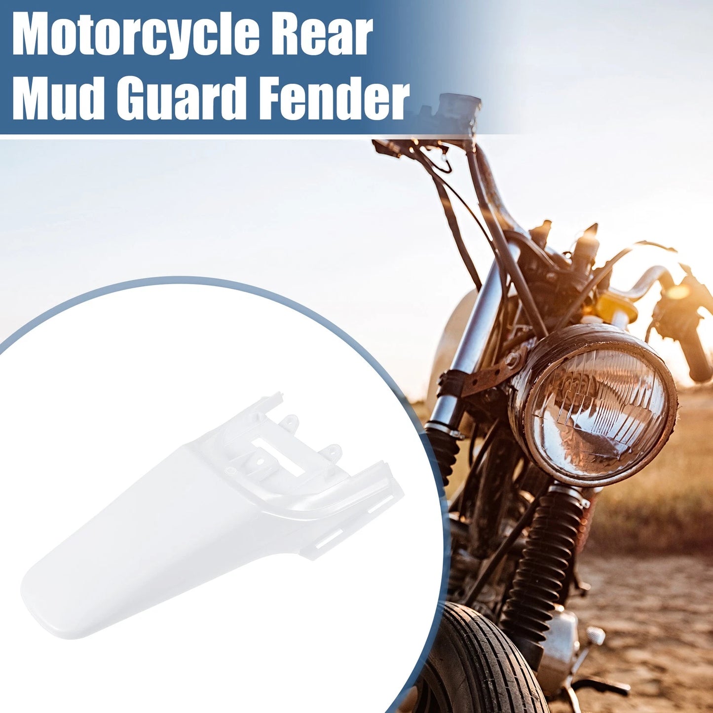 Rear Tail Mud Guard Fender for Honda XR50 CRF50 50cc 70cc 110cc White