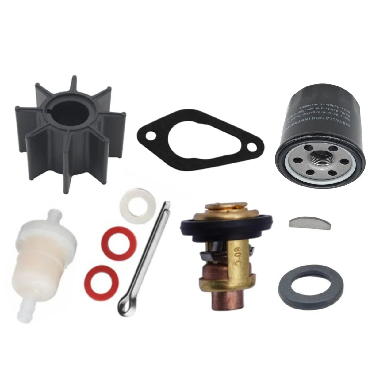 Outboard Maintenance Kit for Mercury Mariner 10-20HP Carb 2 CYL