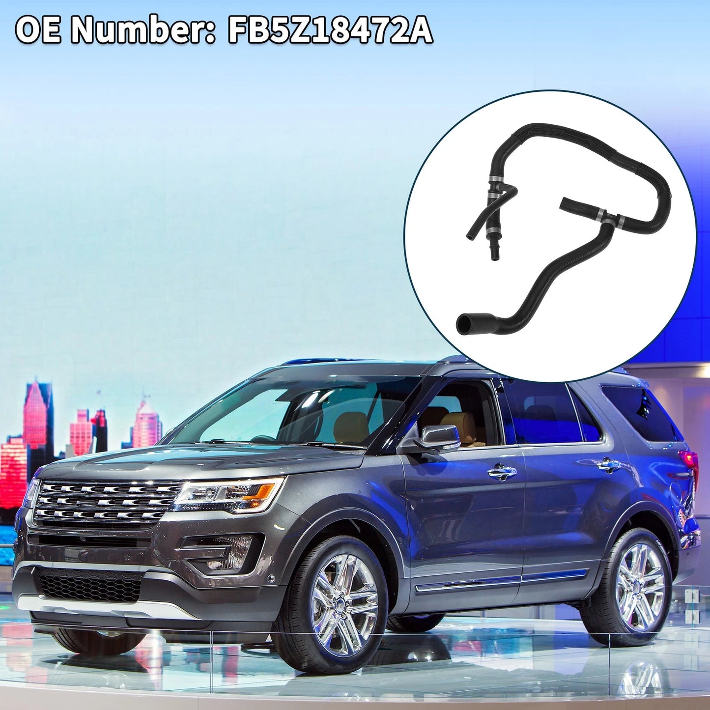 Radiator Hose Warm Air Outlet Pipe for Ford Explorer (2011-2019)