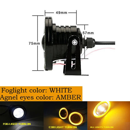 3" LED Amber COB Projector Fog Driving Lamp