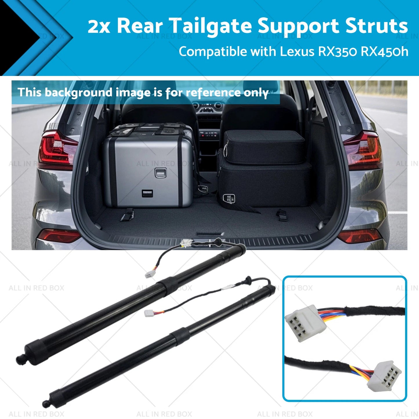 Rear Tailgate Support Struts for Lexus RX350 RX450h (2016-2019)