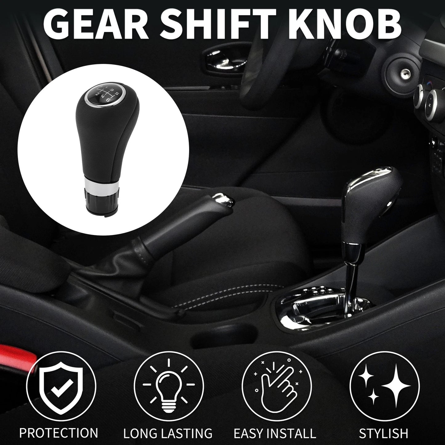 6 Speed Manual Gear Shifter Knob for Mercedes-Benz C-Class (2007-2023)