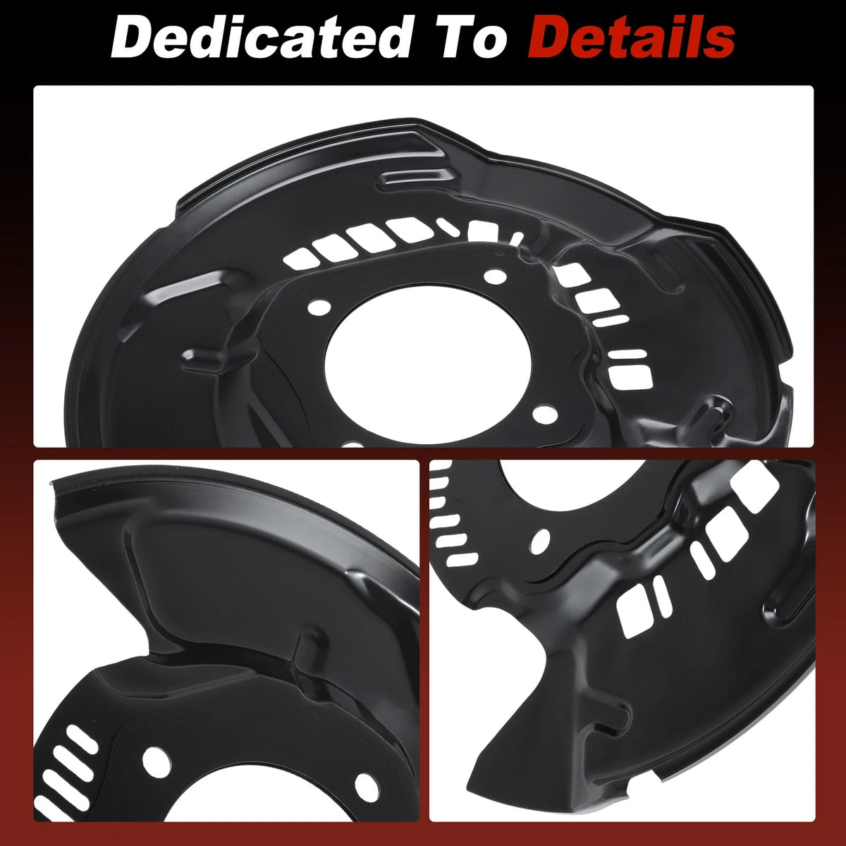 Front Left & Right Brake Dust Shields for Toyota Sequoia (2008)