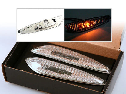 Side Marker Lights for BMW E46 2D & 4D (1999-2003) - Clear 2 x Bulbs