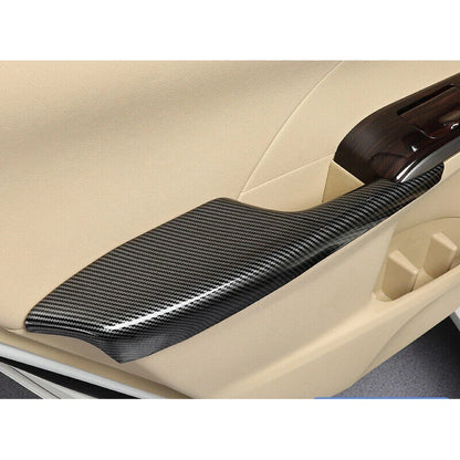 2 x ABS CF Armrest Cover Trim for Toyota Camry (2012–2016)
