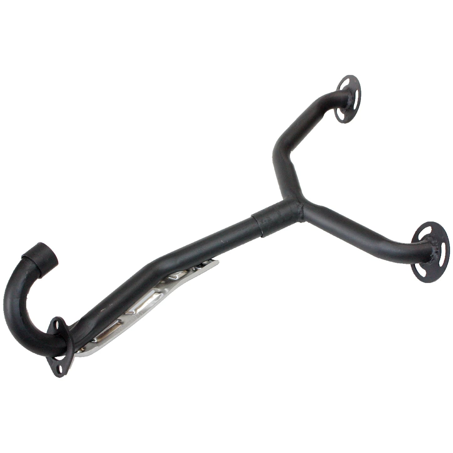 Twin Exhaust Pipe & Alloy Mufflers for 200cc 250cc Dinosaur Style Quad ATV