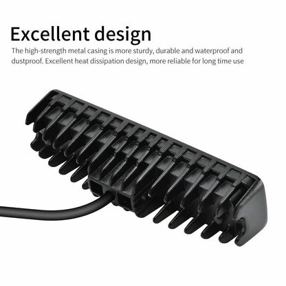 2x Black 12V Spreader LED Deck/Marine Lights for Boat Spots Light 18W waterproof