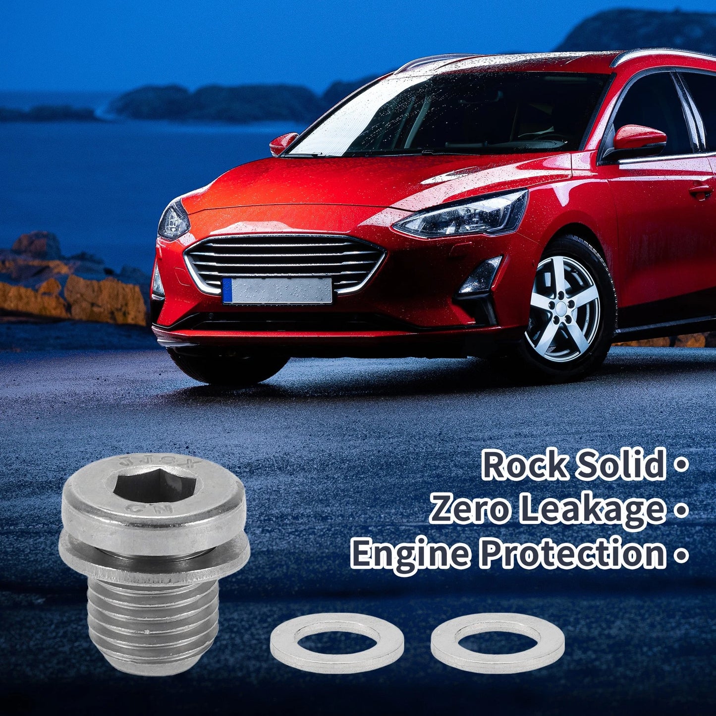 Engine Oil Drain Plug with Gasket 1 Set for Car Motorcycle