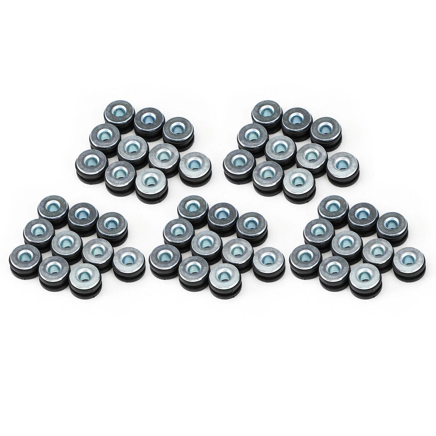 50pcs M6 Eyelets Cushion Side Cover Fairing for Motorcycle Scooter (F2)