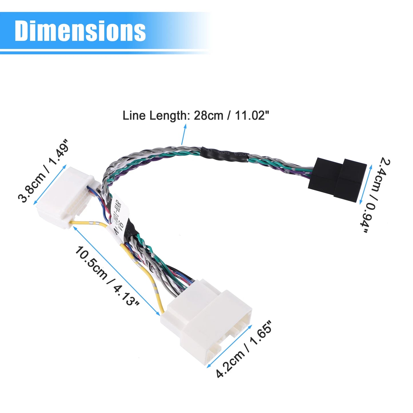 ANC Module Bypass Harness Plug Connector for Dodge Caravan (2008 - 2019)