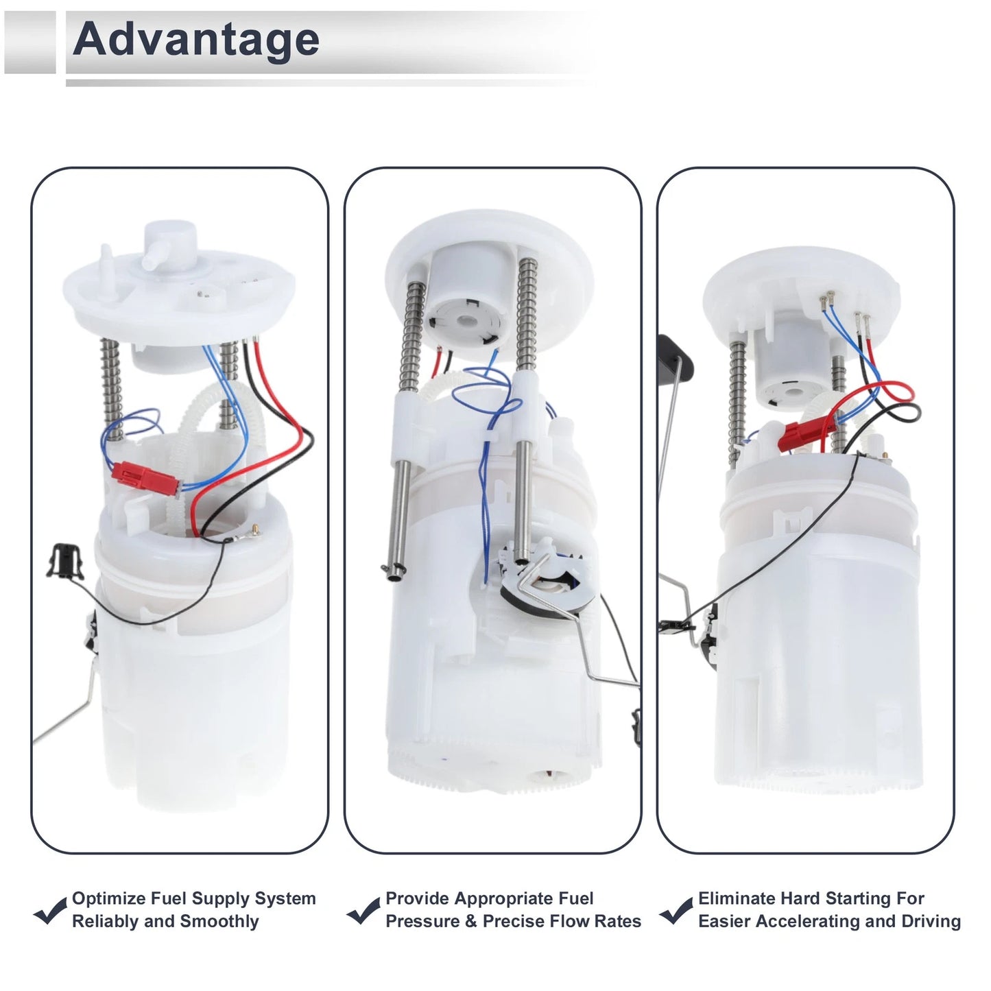 Fuel Pump Assembly for BMW E70 X5 2007-2010 L6 3.0L Gas 2 x N0.16117195463
