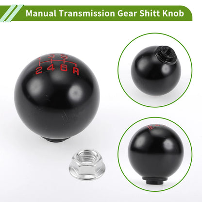 6 Speed Manual Gear Shift Knob for Honda Accord (1990-1997) - Aluminum Black