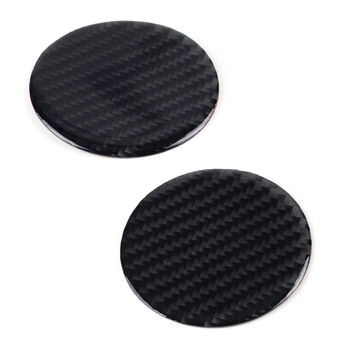 2 x Carbon Fiber Drink Holder Mats for Ford Mustang (2015-2019)