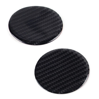 2 x Carbon Fiber Drink Holder Mats for Ford Mustang (2015-2019)