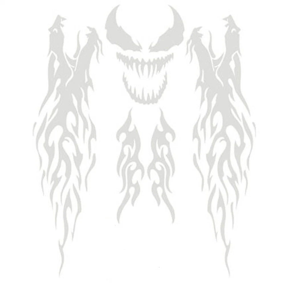 Multicolor Motorcycle Fire Flame Decals for Universal Fit (No Year Specified)