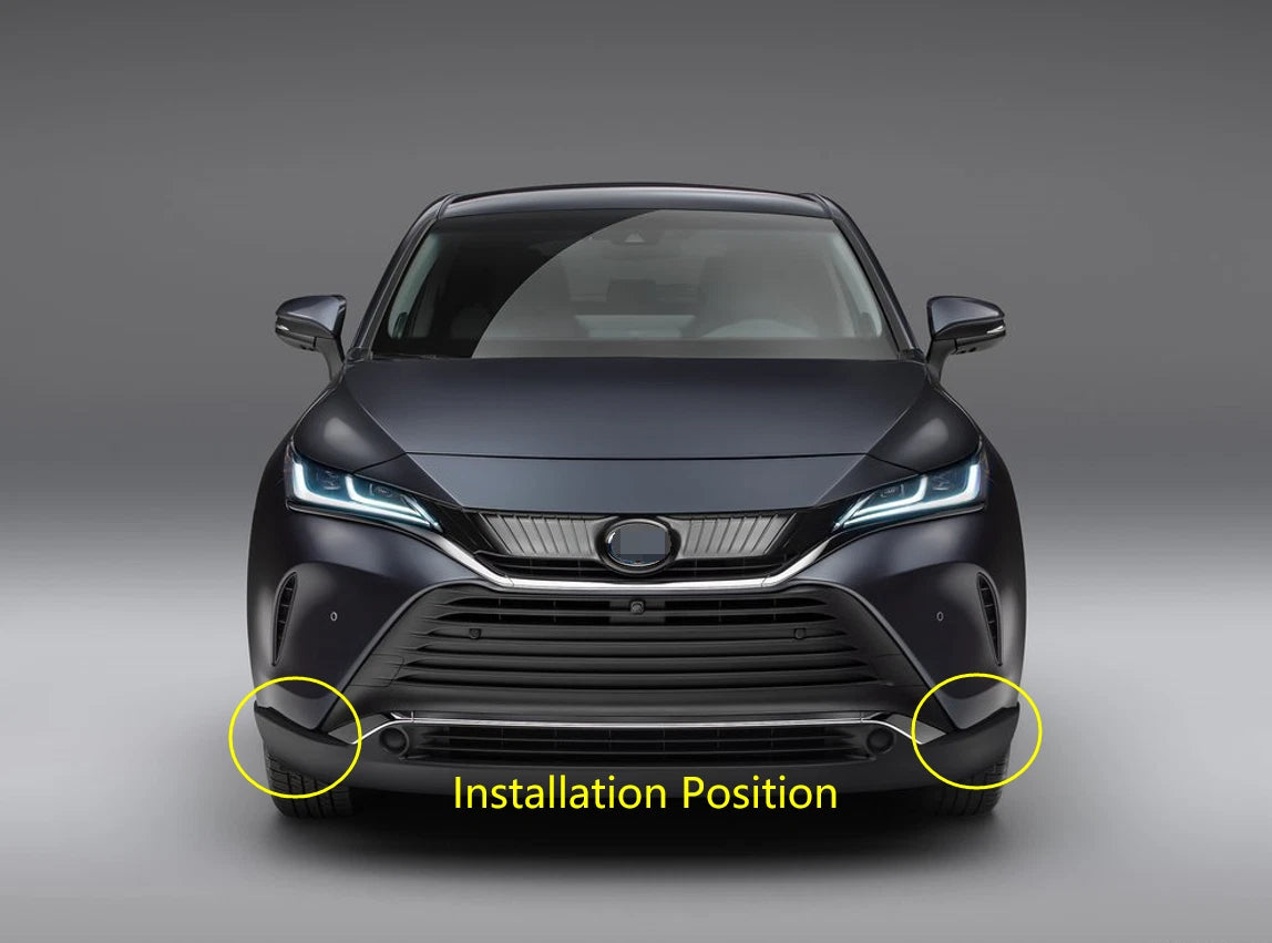 Front Bumper Corner Protector Cover Trim for Toyota Harrier Venza (2020-2024)