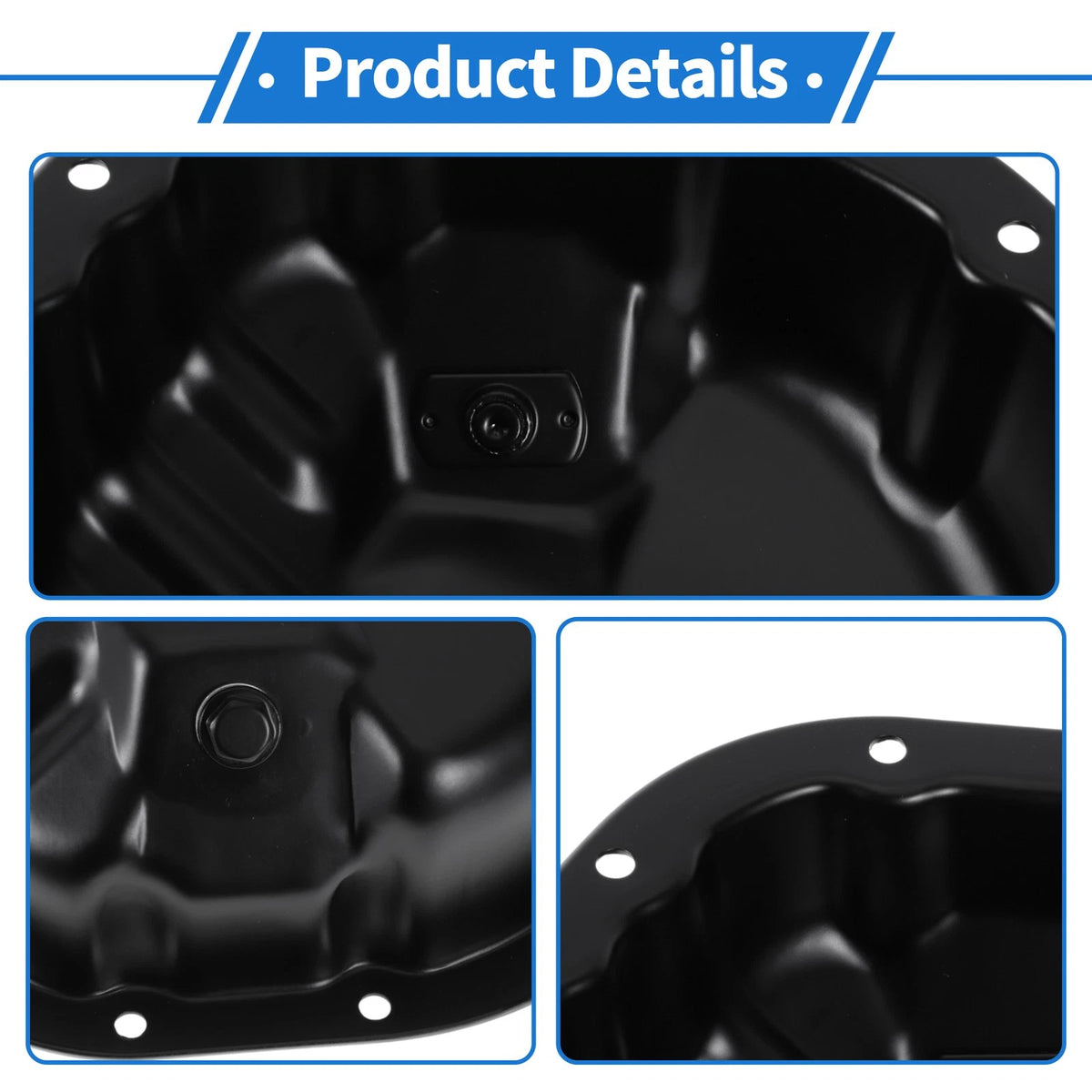 Engine Oil Pan for Toyota Camry 2007-2011 - 1 x Steel Black