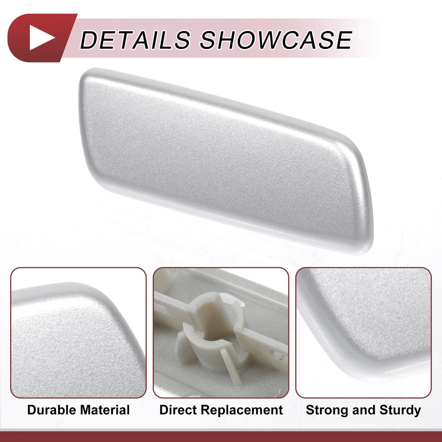 Front Right Washer Nozzle Cover for Lexus RX350 (2010-2013) - Silver Tone