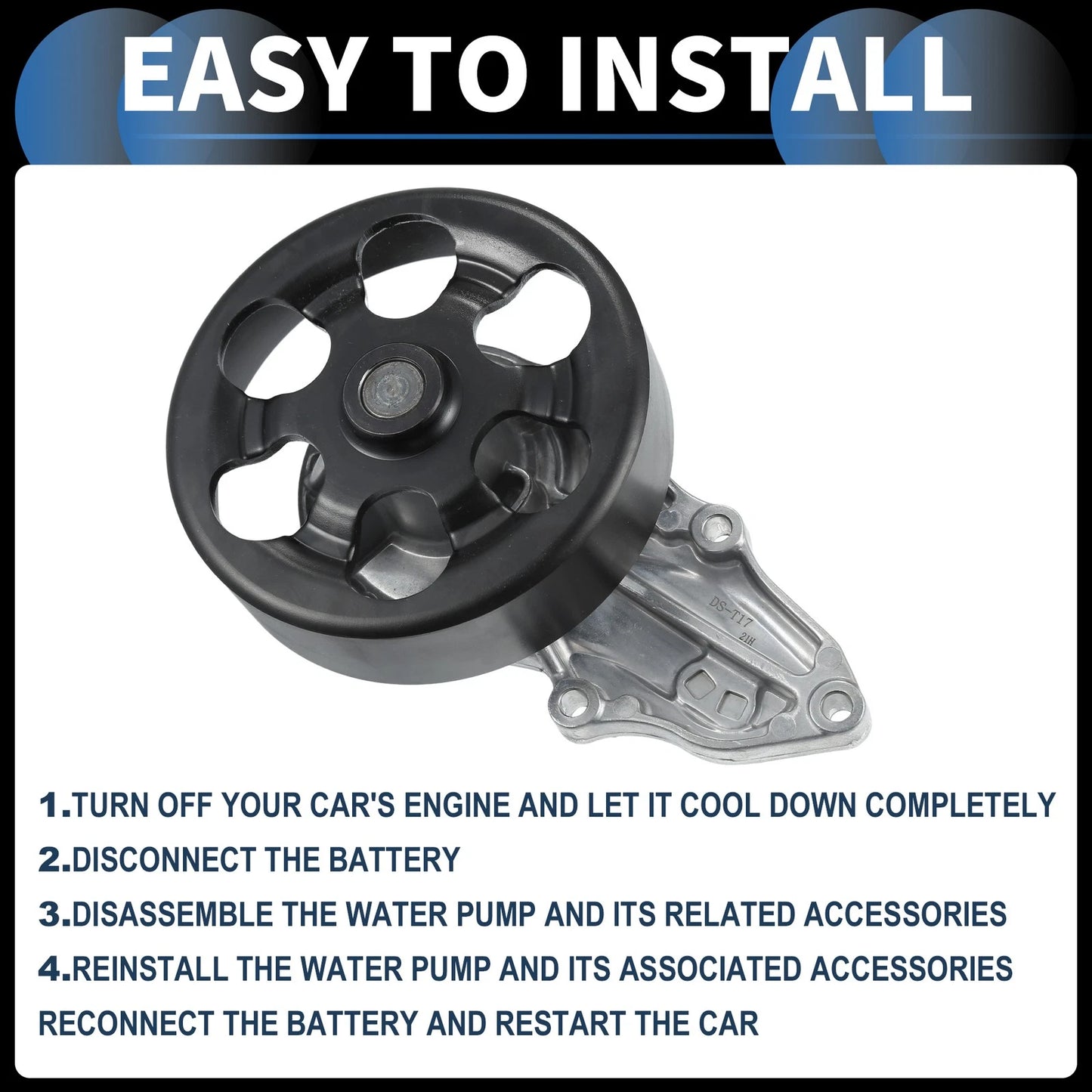 Water Pump with Rubber Ring for Honda CR-V (2002-2006)