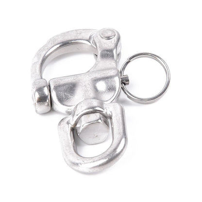 1pcs / 70mm / Marine Grade 316 Stainless Steel Snap Shackle With Swivel Bail