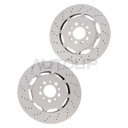 2 x front rotors for Alfa Romeo Giulia Stelvio Quadrifoglio (2017–2024)