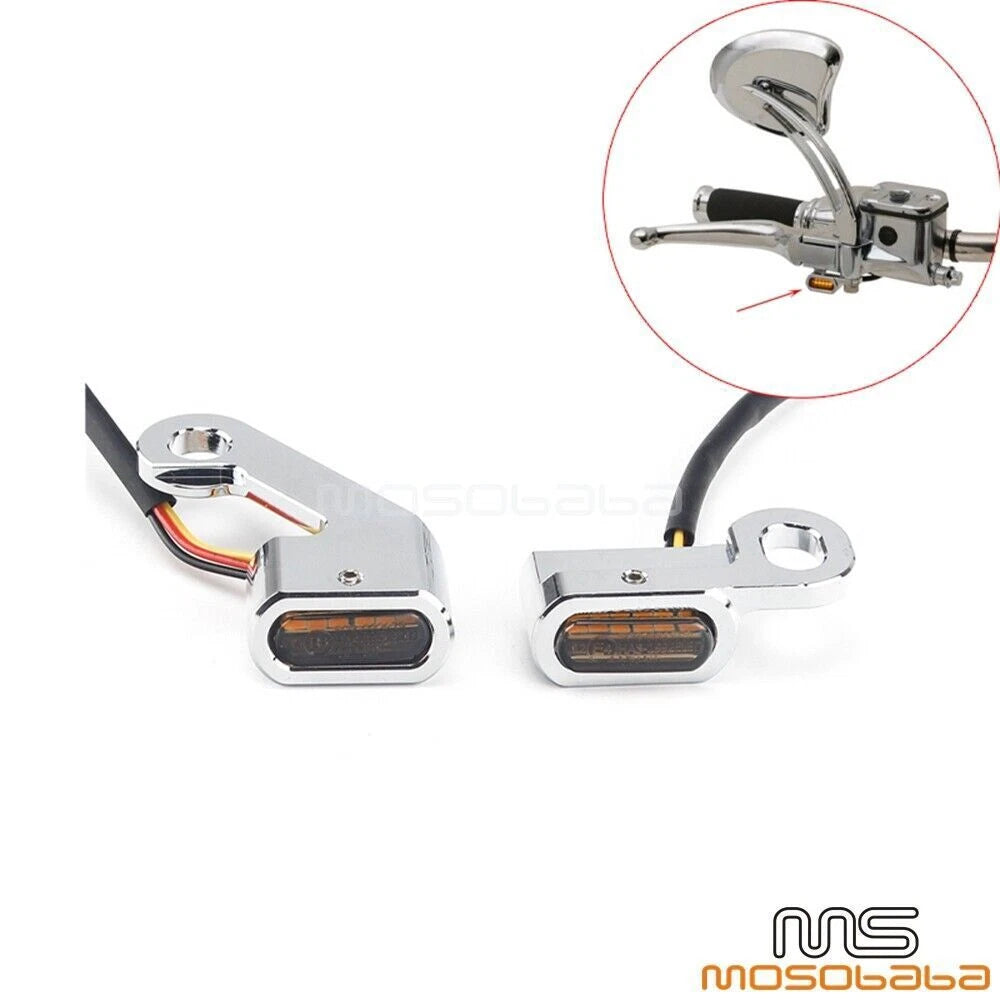 Mini LED Turn Signal Lights for Harley Softail Dyna Touring (2014-2023)