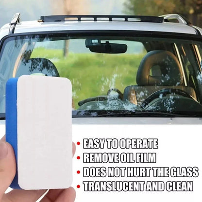 Car Windshield Polishing Sponge Cleaning Felt Brush for Oil Film Removal