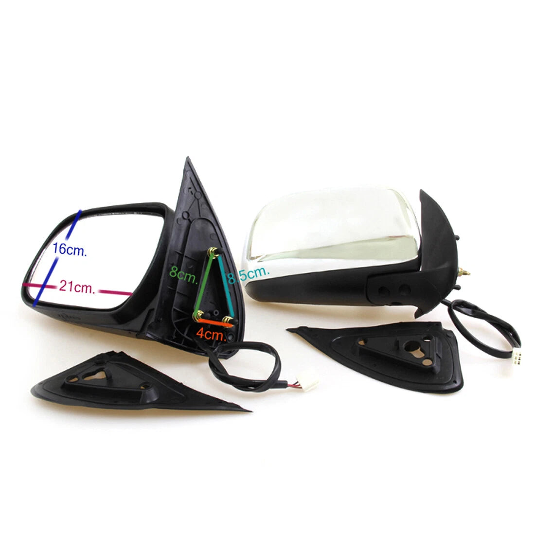 Electric Door Mirrors Set for Toyota Hilux KUN26 SR5 2005-2012