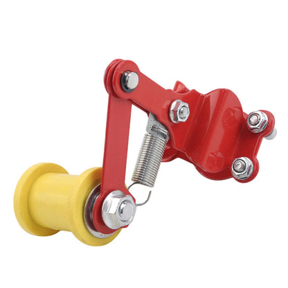 Red & Yellow Universal Bolt On Chain Tensioner Roller Adjuster for ATV Dirt Bike