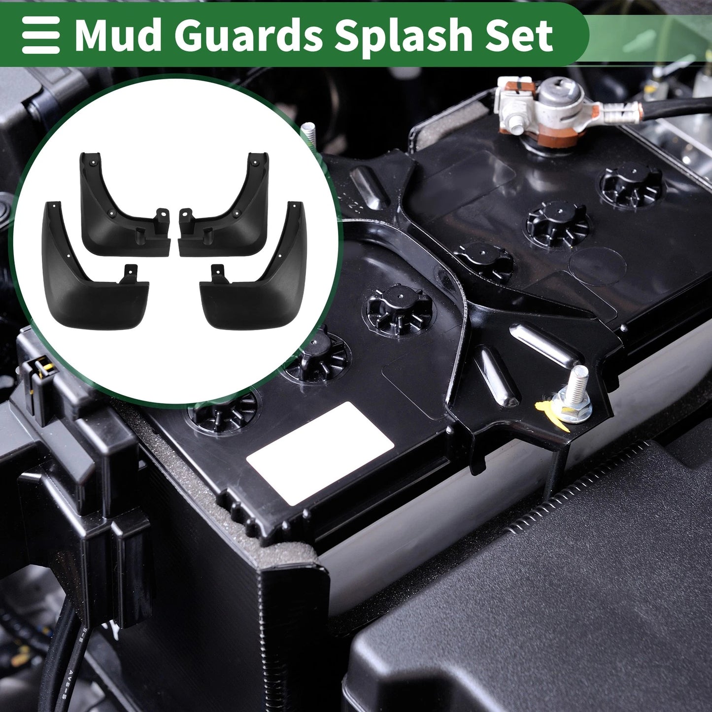 Mud Flaps Splash Guards for Kia Sportage (2007-2012)