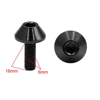 8pcs M6 x 16 Hex Socket Bolts Screws for Car Motorcycle