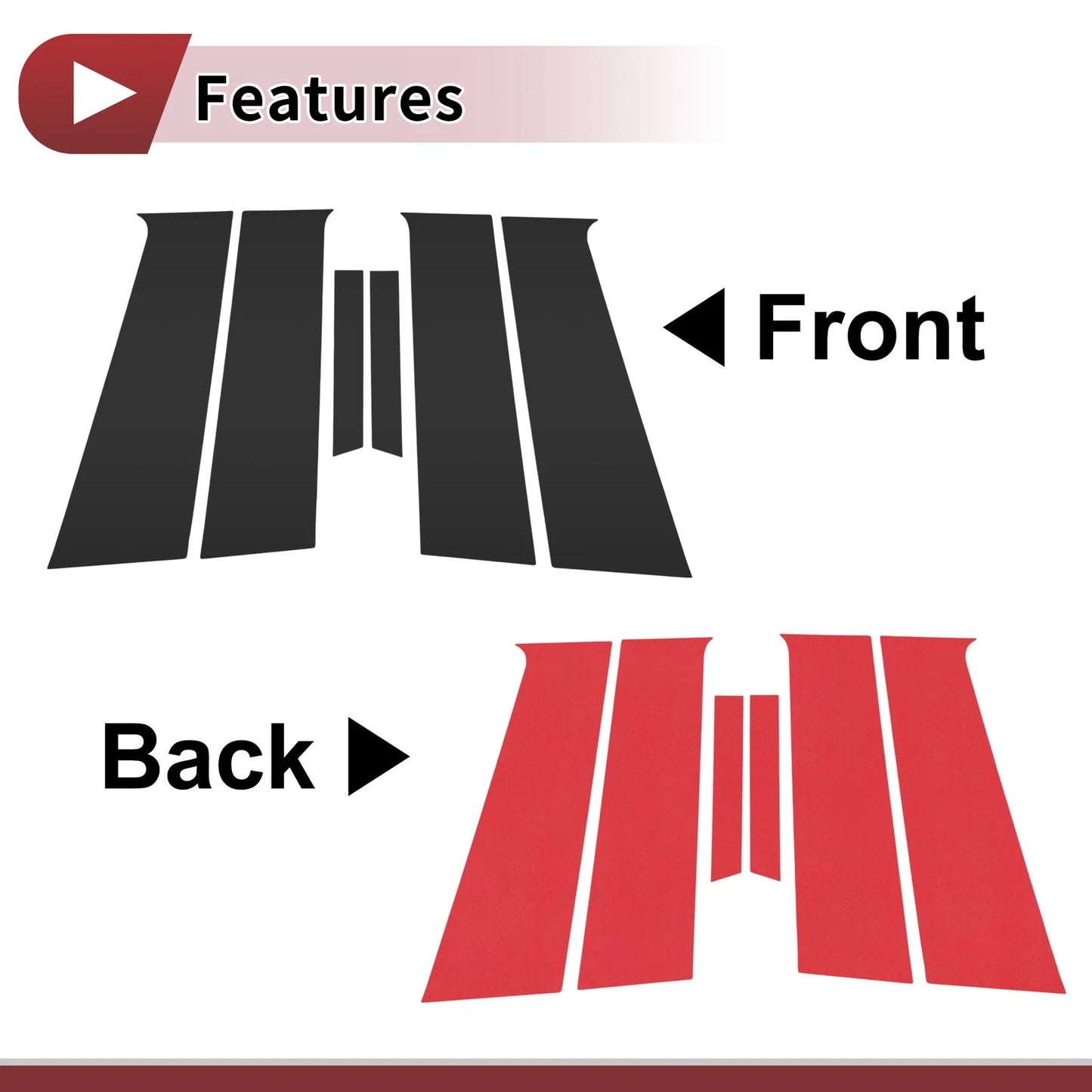 Door Pillar Window Trim for Chevrolet Aveo Hatchback Front Left Right