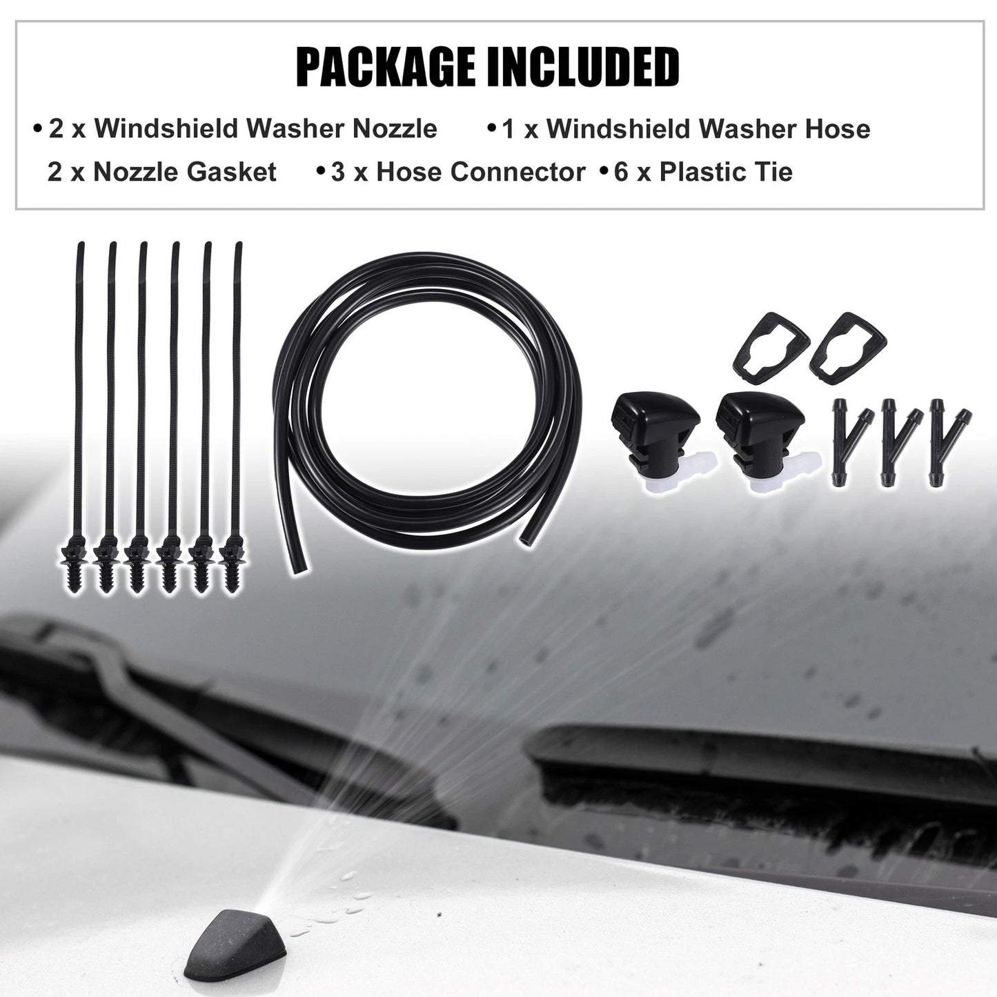 Car Windshield Washer Nozzle Set for Dodge Durango (2011-2023)