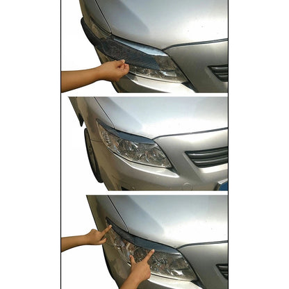 2 x Headlight Eyebrow Eyelid Covers for Toyota Corolla (2007-2009)