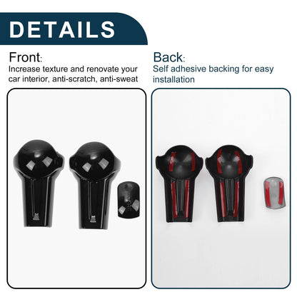 Gear Shift Knob Cover for Ford Mustang 2015-2023 Black Console Decorator
