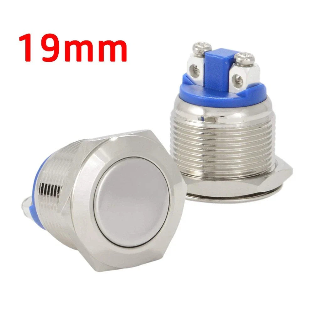 19mm IP67 Boat Horn/Starter Switch Circular Momentary Push Button Waterproof
