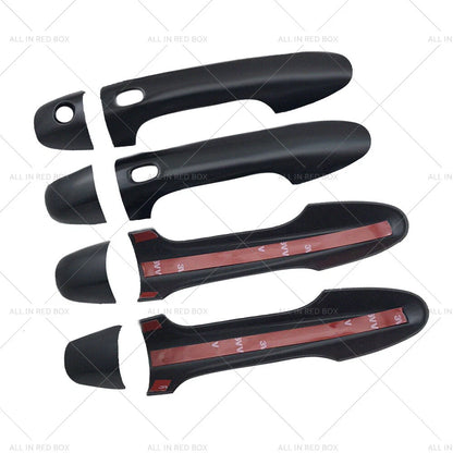 4 x Matte Black Door Handle Covers for Toyota Hilux (2015-2021)
