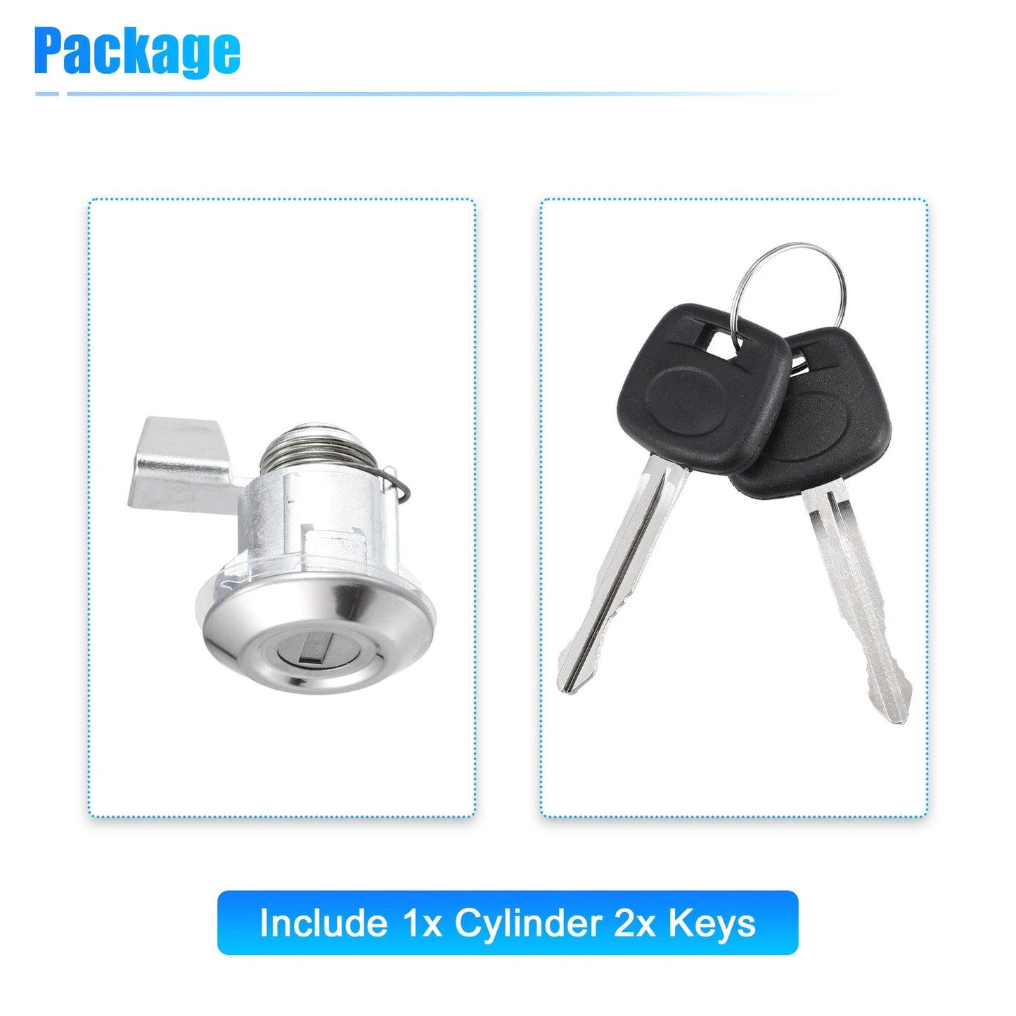 Fuel Door Lock Cylinder Set w/ Key for Toyota 4Runner Pickup (1991-1995)