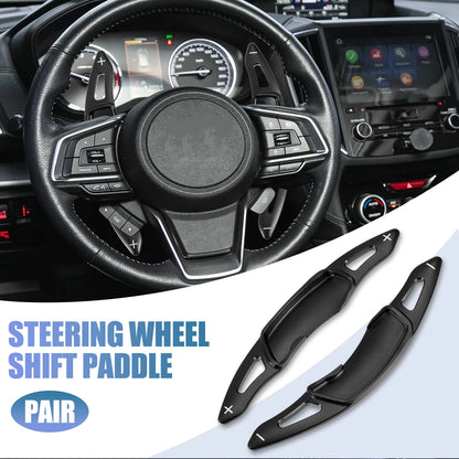 Black Steering Wheel Paddle Shifter Extensions for Subaru Forester (2015-2019)