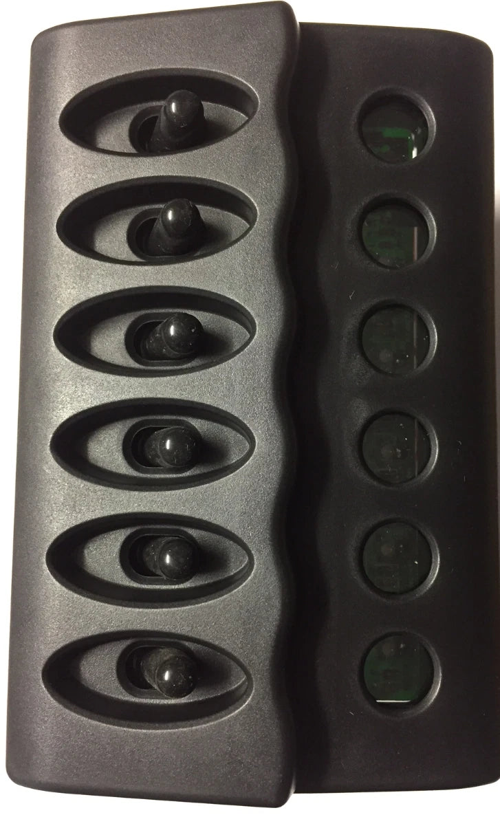 6 Switch Panel with Auto Blade Fuses, Backlit, Waterproof, High Quality