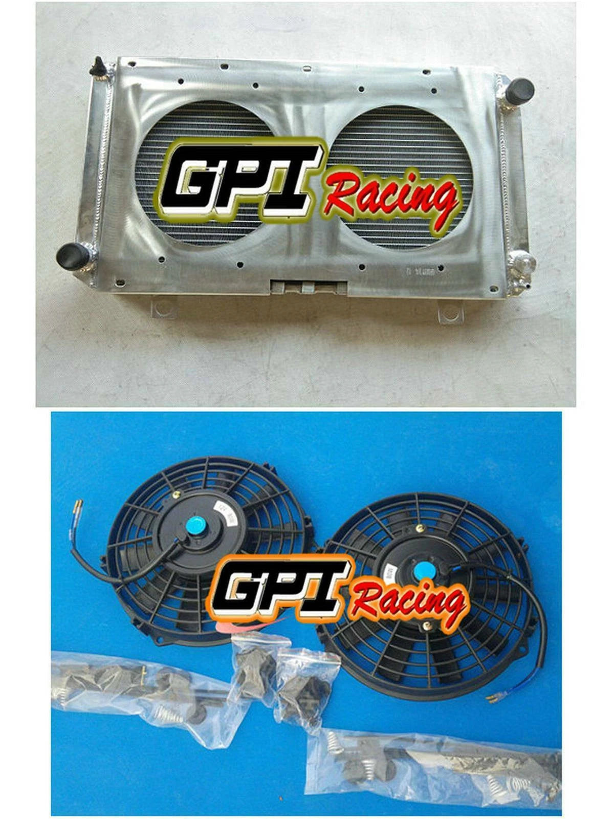 Aluminum Radiator + Fan for Saab 900 2.0 B202 Turbo (1979-1993)