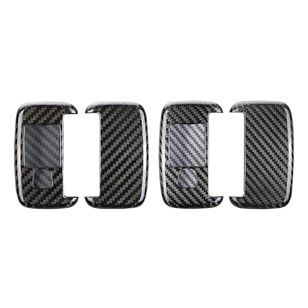 Black Carbon Fiber Remote Key Shell Cover for Land Rover Range Rover Discovery