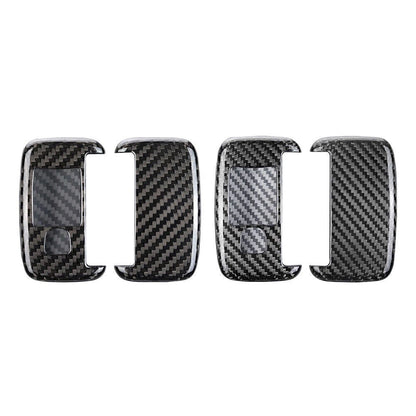 Black Carbon Fiber Remote Key Shell Cover for Land Rover Range Rover Discovery