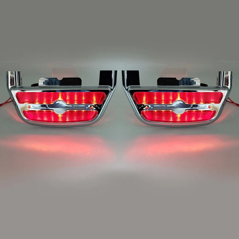 LED Light Passenger Footboard Cover for Harley Touring Road King (2014-2023)
