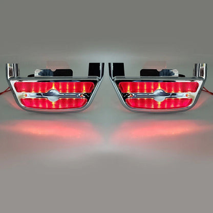LED Light Passenger Footboard Cover for Harley Touring Road King (2014-2023)