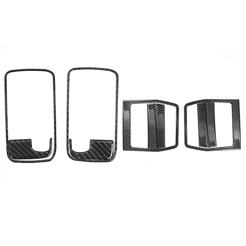 Carbon Fiber Interior Door Handle Bowl Trim for Dodge Challenger (2008-2014)
